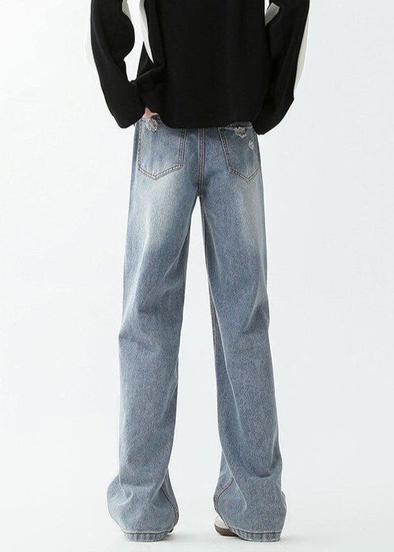 Vintage Distressed Wide - Leg Jeans - Rick Circus