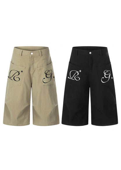 Vintage Embroidered Cargo Shorts - Rick Circus