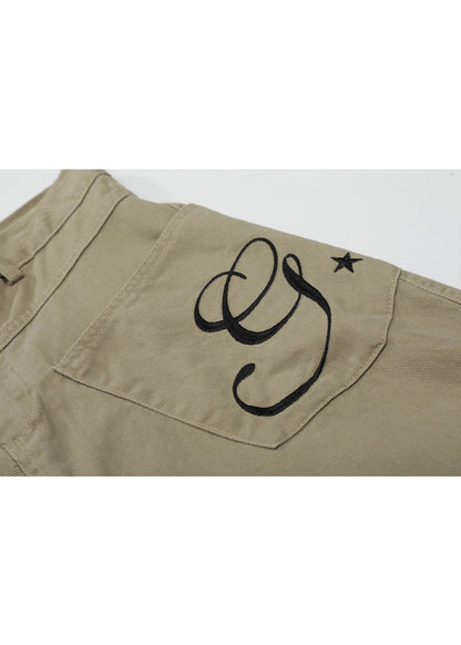 Vintage Embroidered Cargo Shorts - Rick Circus