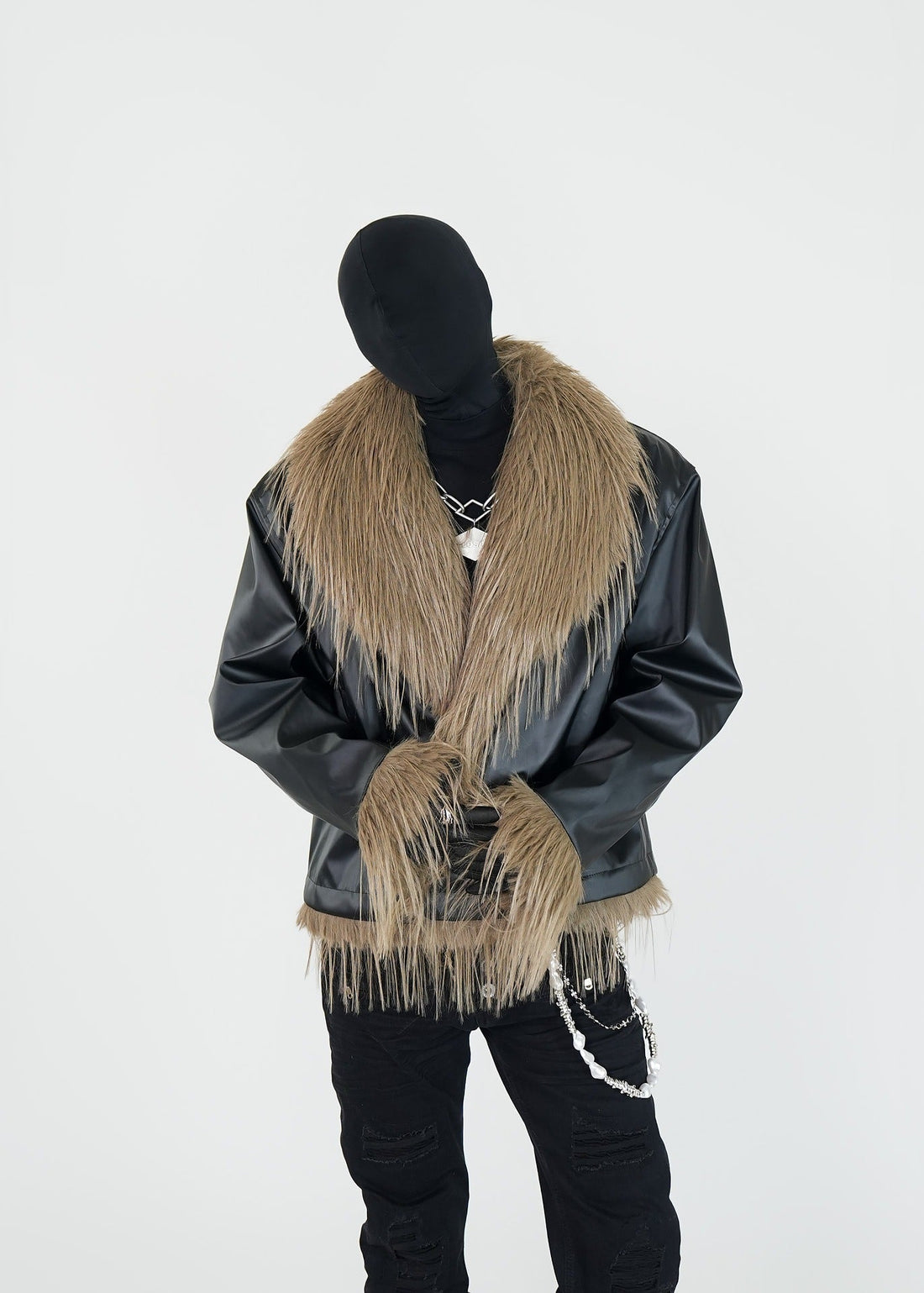 Vintage Faux Fur Collar Puffer Jacket - Rick Circus
