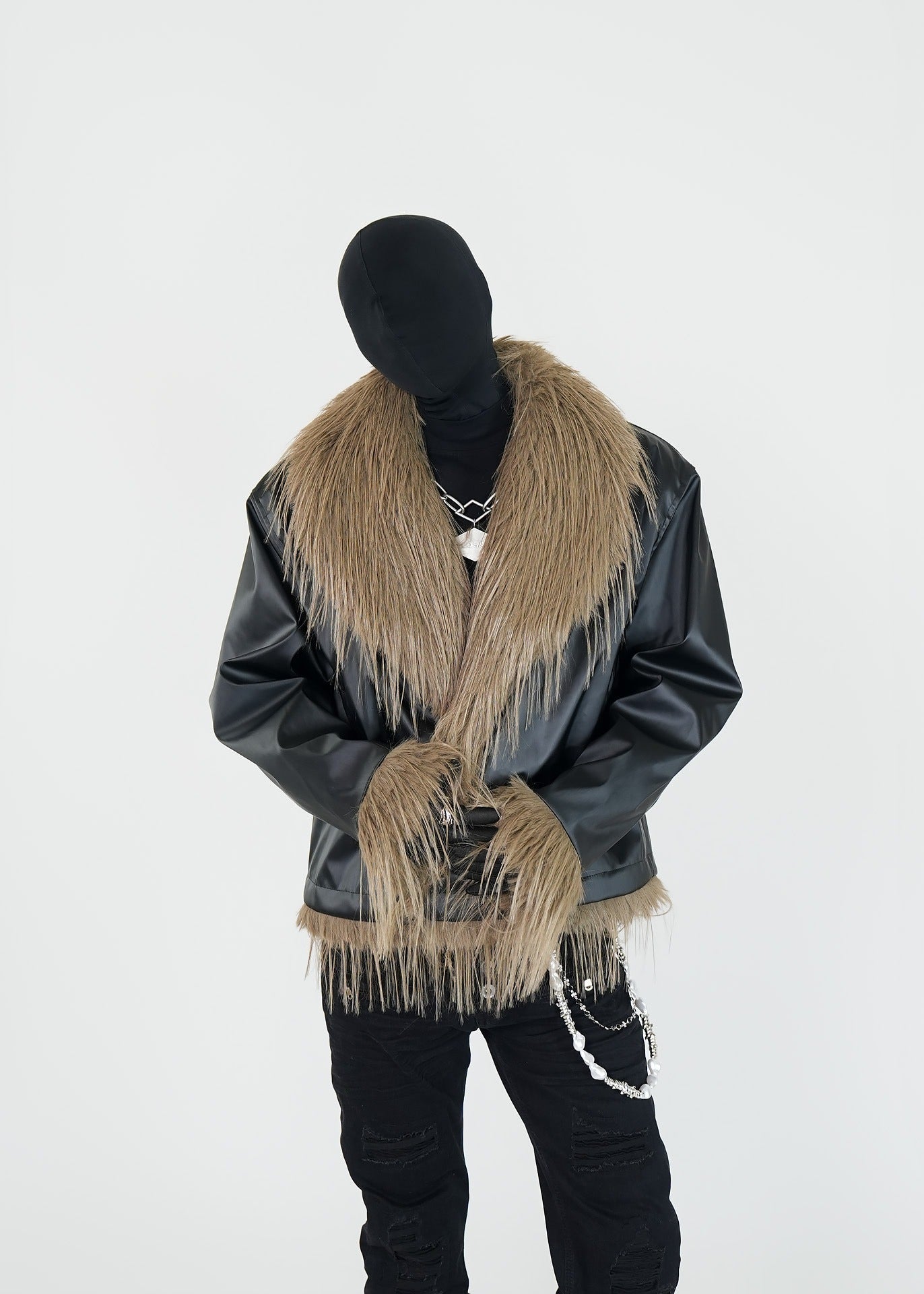 Vintage Faux Fur Collar Puffer Jacket - Rick Circus
