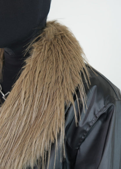 Vintage Faux Fur Collar Puffer Jacket - Rick Circus