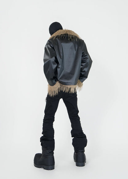 Vintage Faux Fur Collar Puffer Jacket - Rick Circus