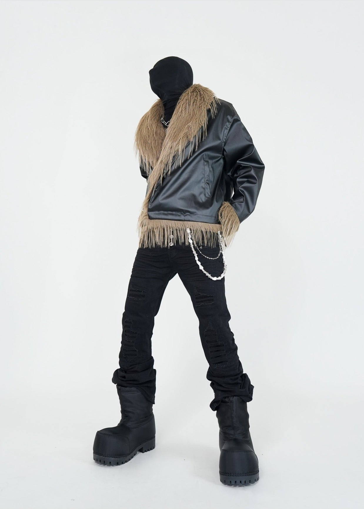 Vintage Faux Fur Collar Puffer Jacket - Rick Circus