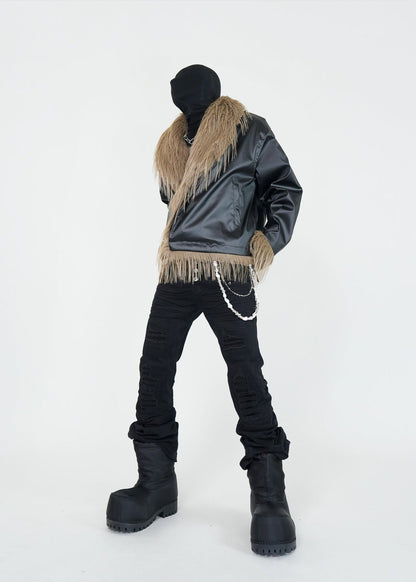 Vintage Faux Fur Collar Puffer Jacket - Rick Circus