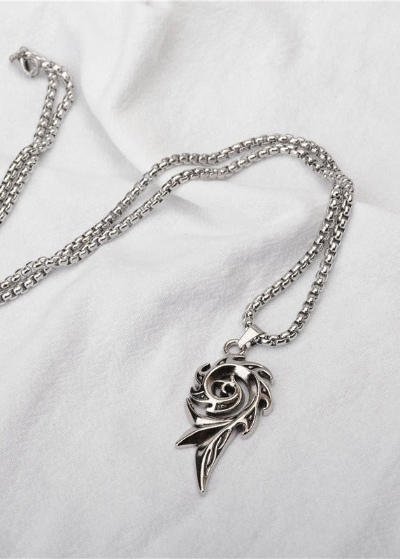 Vintage Flame Pendant Necklace - Rick Circus