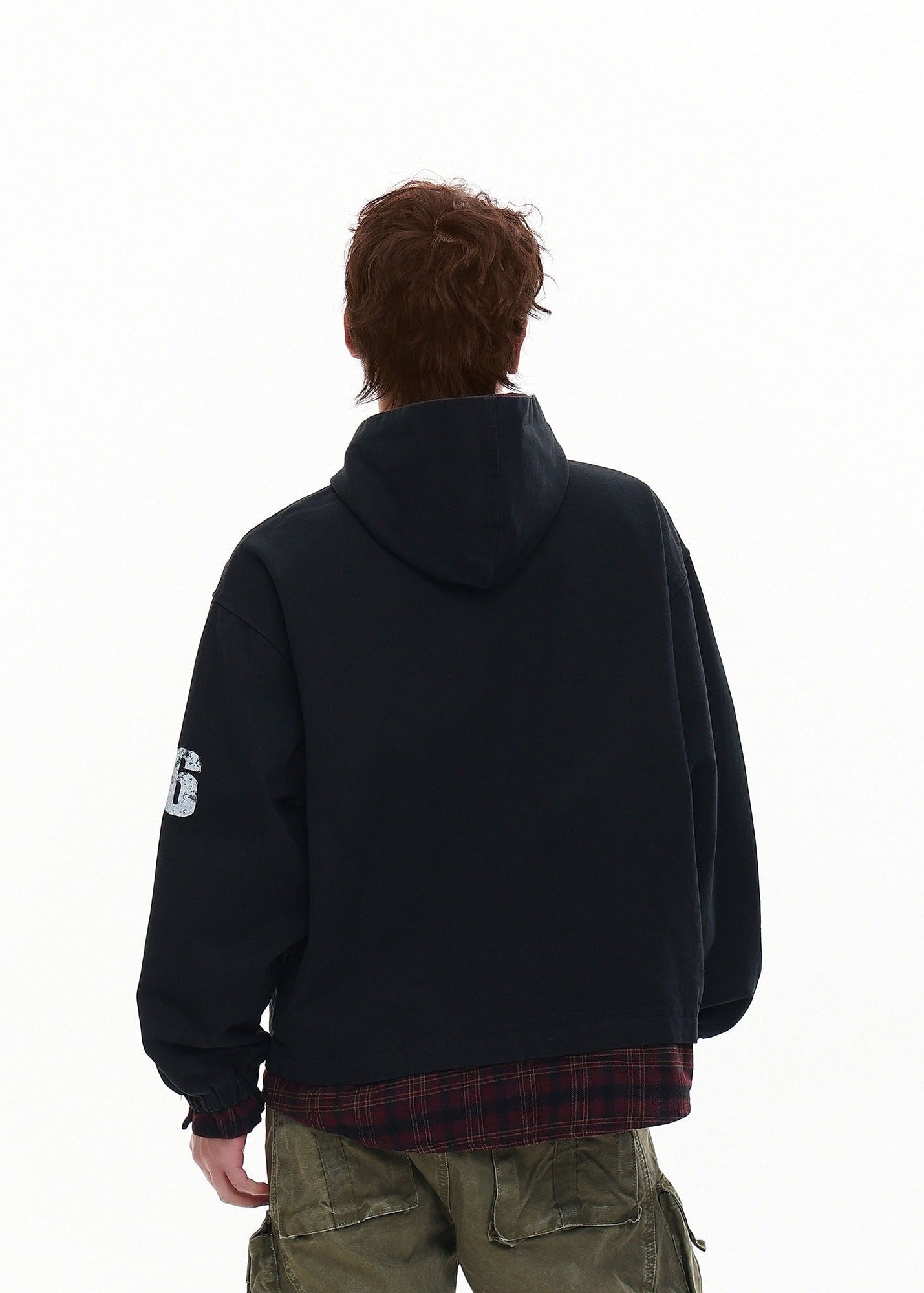 Vintage Plaid Layered Hoodie - Rick Circus