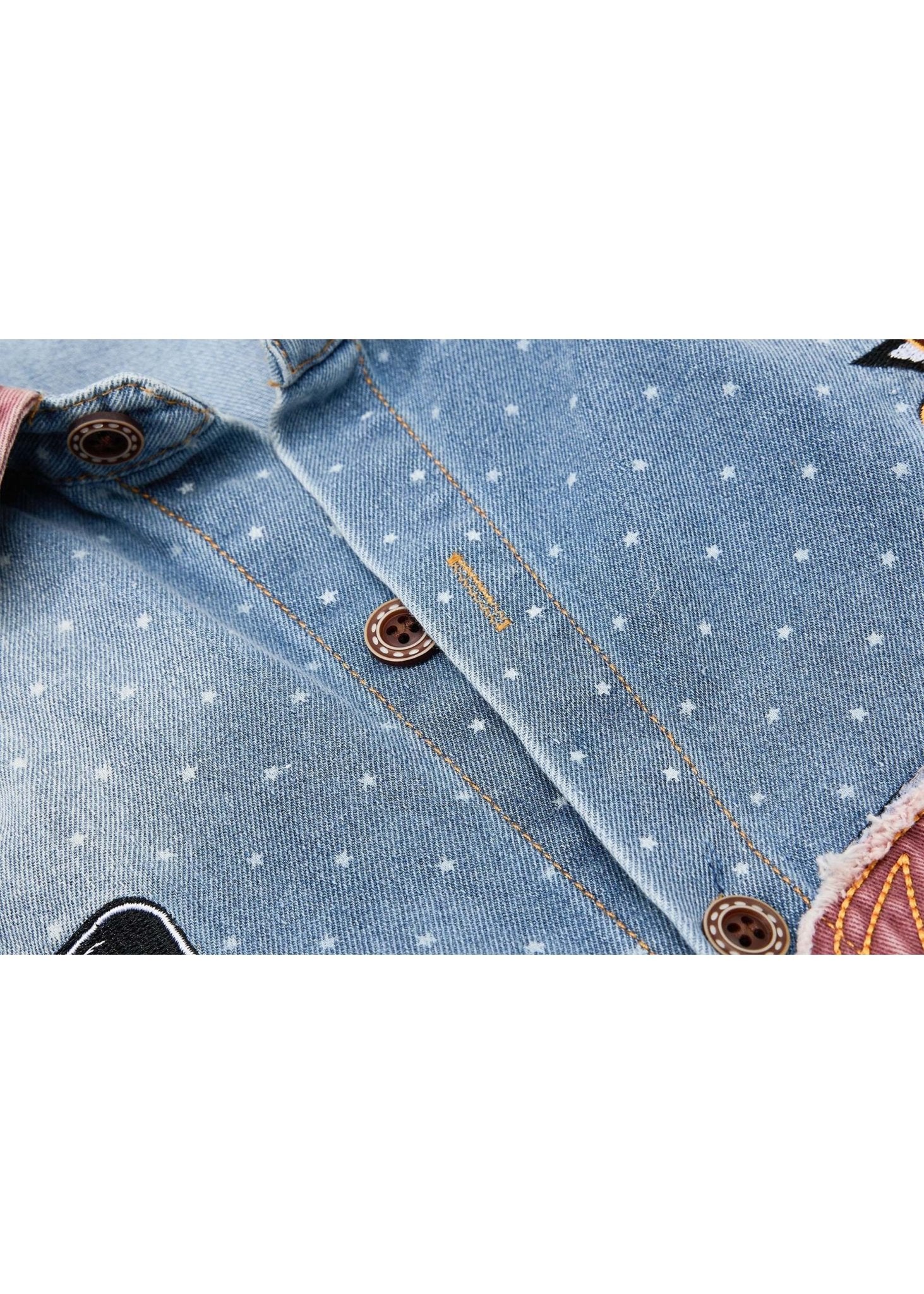 Vintage Polka Dot Denim T-Shirt - Rick Circus
