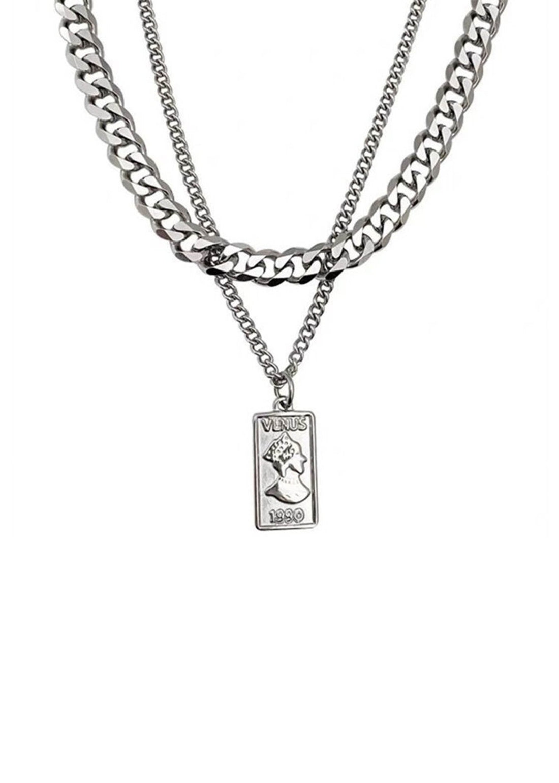 Vintage Portrait Pendant Necklace - Rick Circus