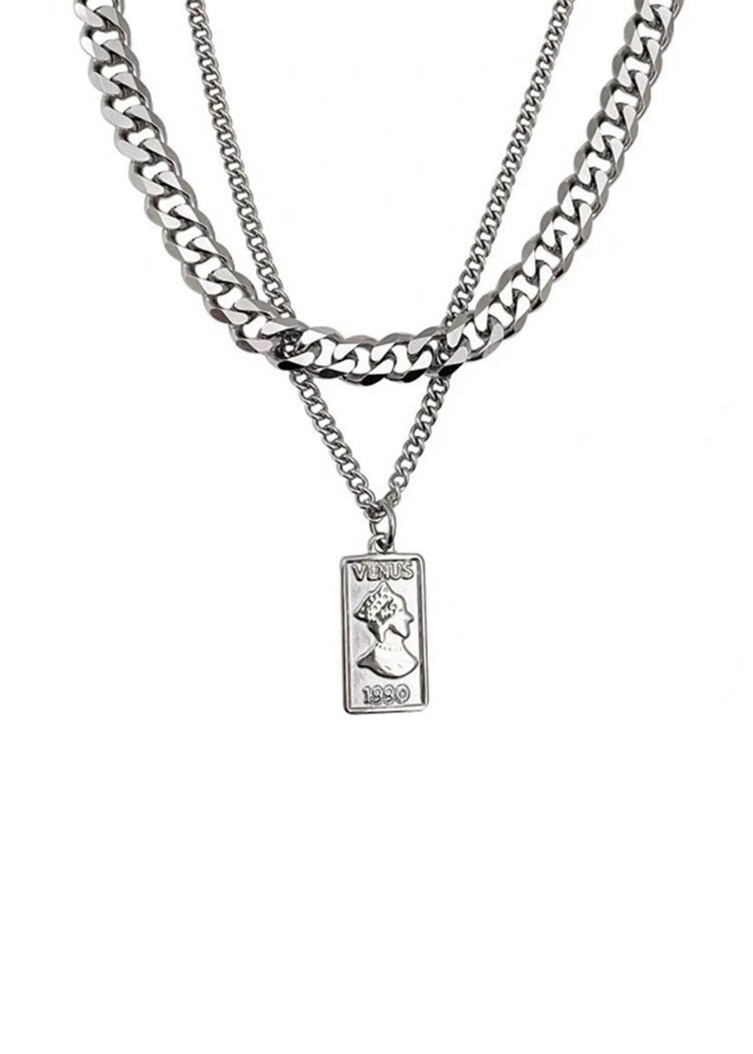 Vintage Portrait Pendant Necklace - Rick Circus