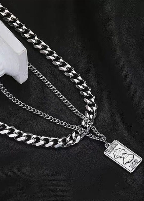 Vintage Portrait Pendant Necklace - Rick Circus