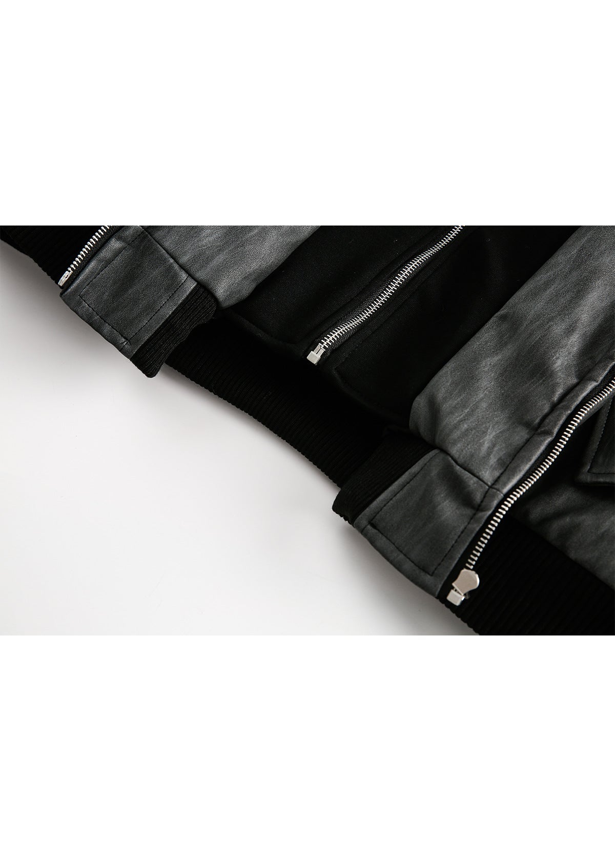 Vintage PU Leather Padded Jacket - Rick Circus