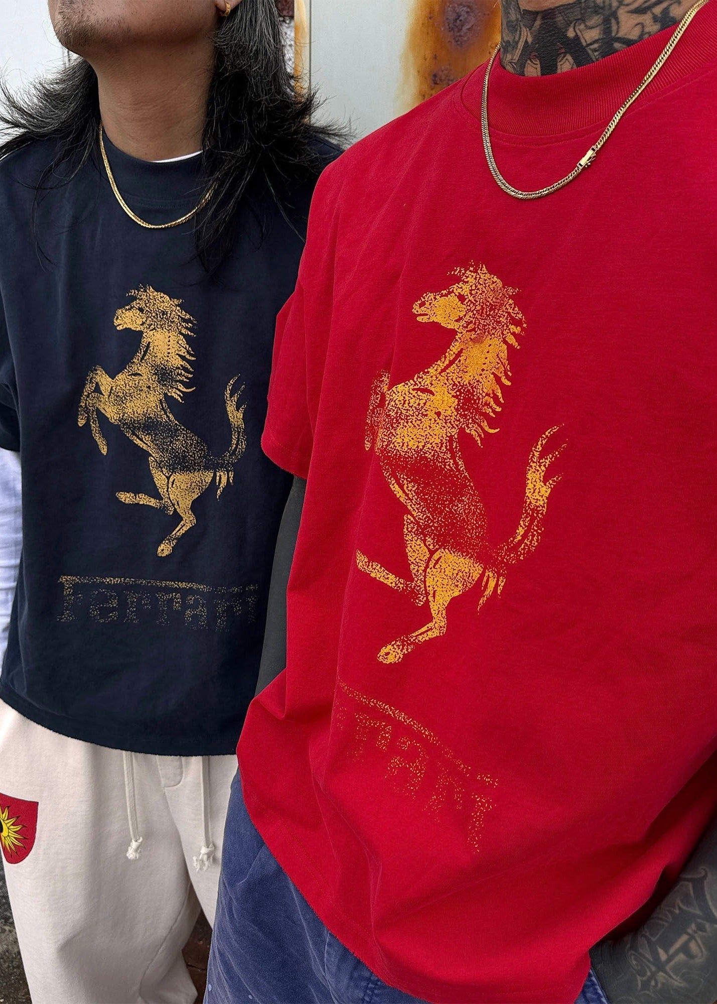 Vintage Rearing Horse Graphic T-Shirt - Rick Circus