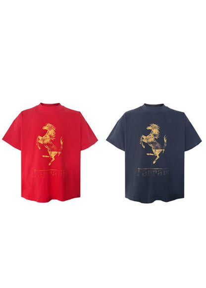Vintage Rearing Horse Graphic T-Shirt - Rick Circus