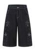 Vintage Star Rhinestone Denim Shorts - Rick Circus