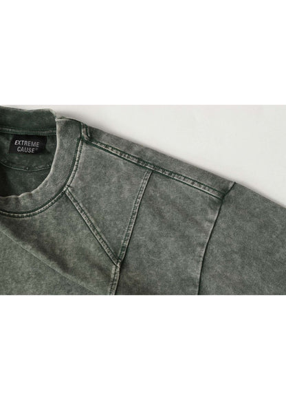 Vintage Streetwear Washed Cotton T-Shirt - Rick Circus