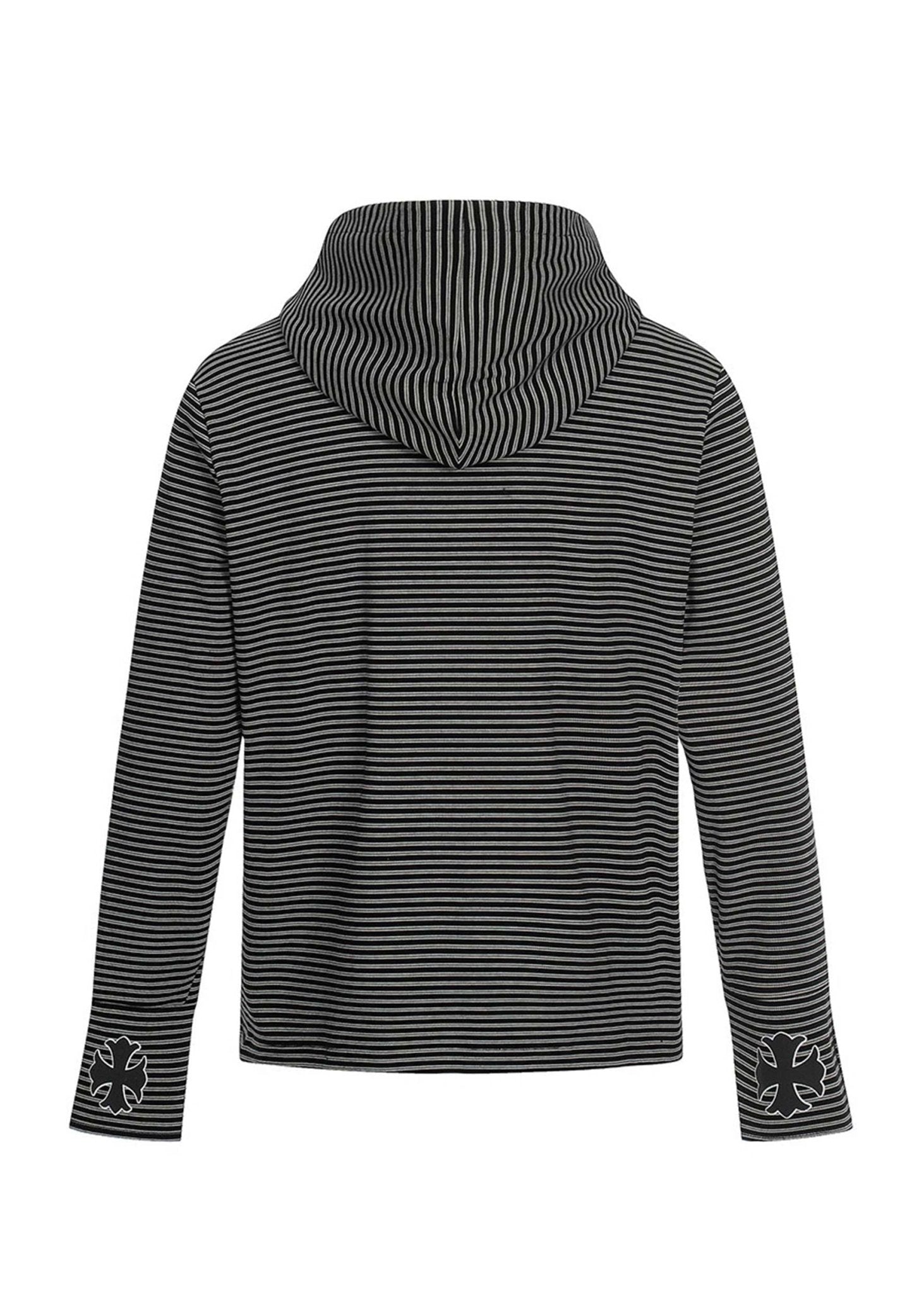 Vintage Striped Zip - Up Hoodie - Rick Circus