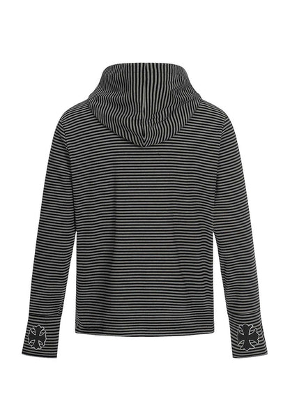 Vintage Striped Zip - Up Hoodie - Rick Circus