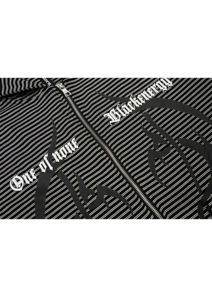 Vintage Striped Zip - Up Hoodie - Rick Circus