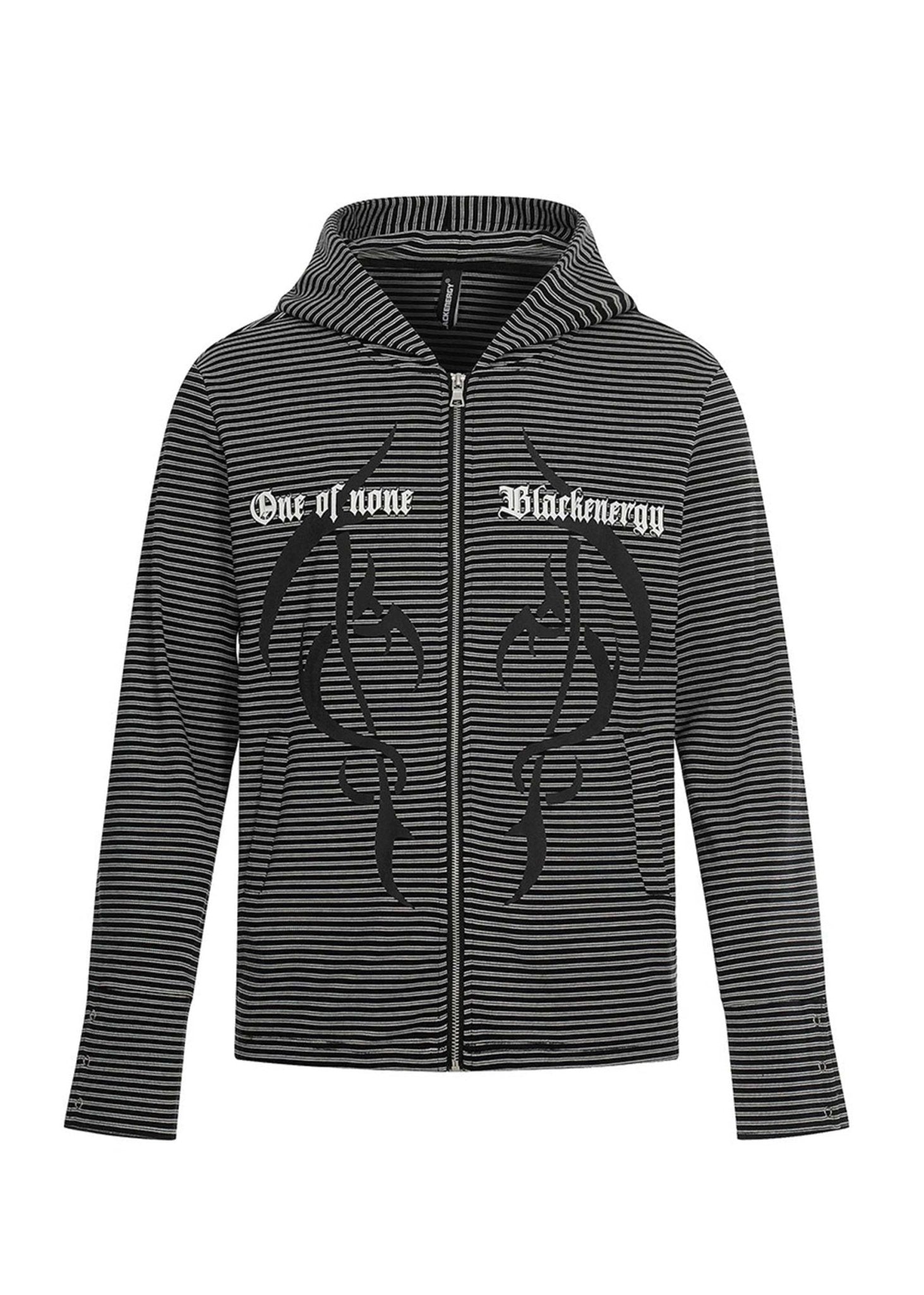 Vintage Striped Zip - Up Hoodie - Rick Circus