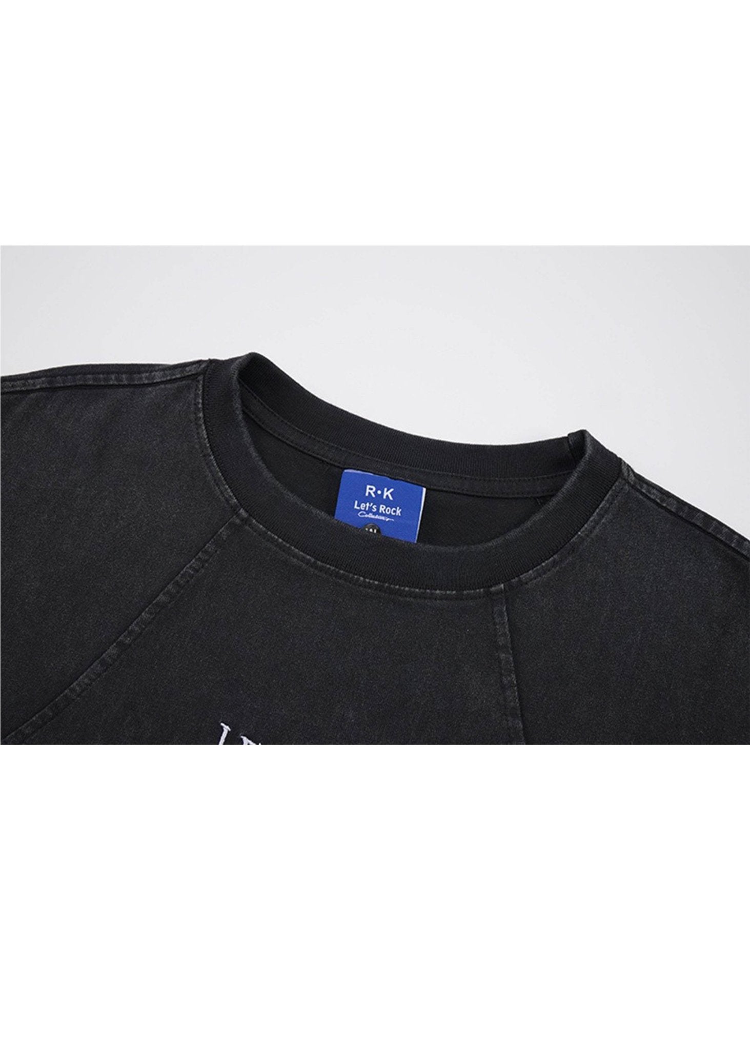 Vintage Wash Embroidered Streetwear T-Shirt - Rick Circus