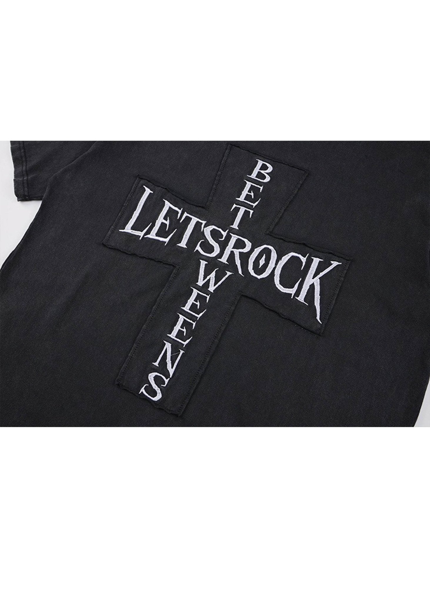 Vintage Wash Embroidered Streetwear T-Shirt - Rick Circus