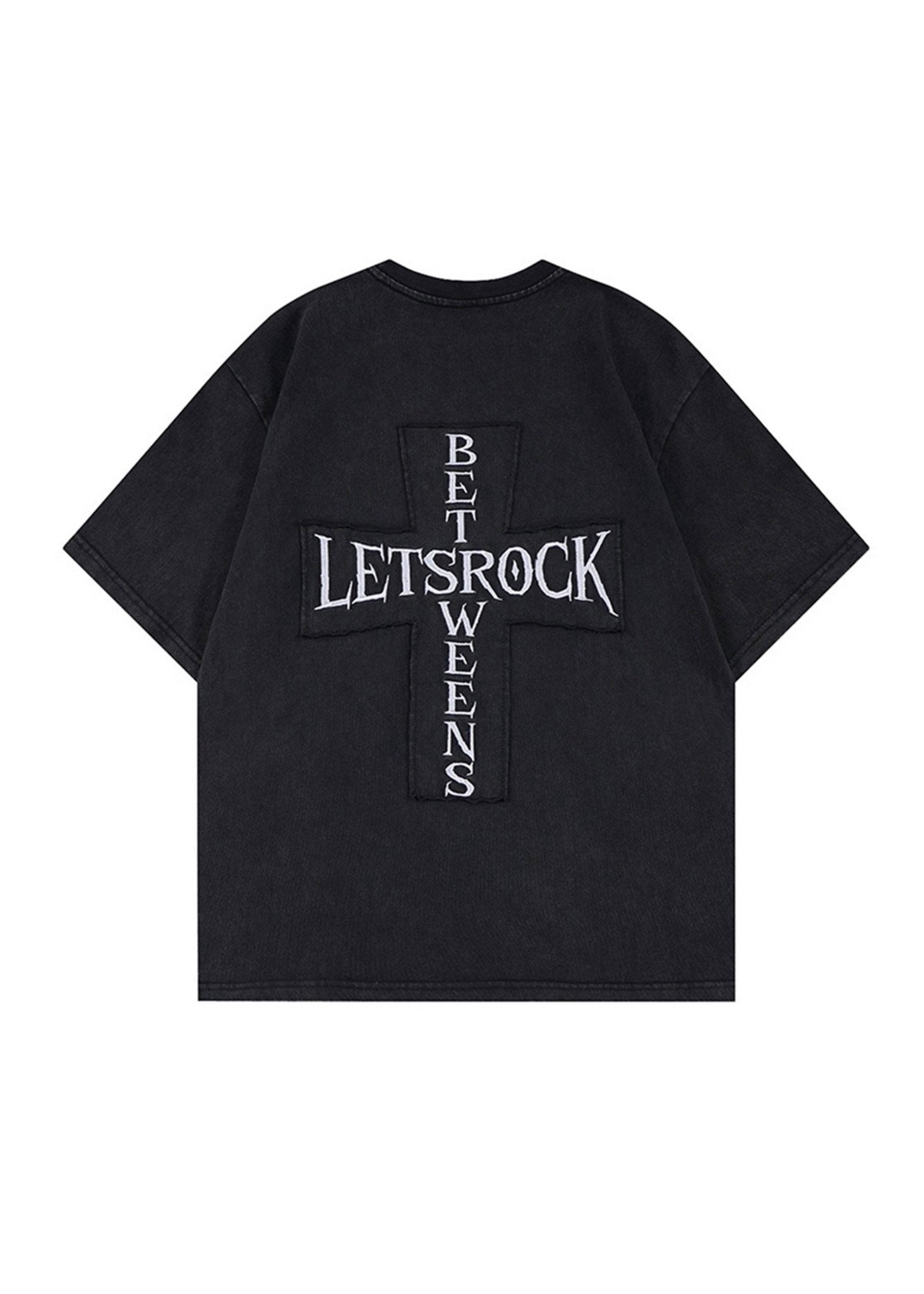 Vintage Wash Embroidered Streetwear T-Shirt - Rick Circus