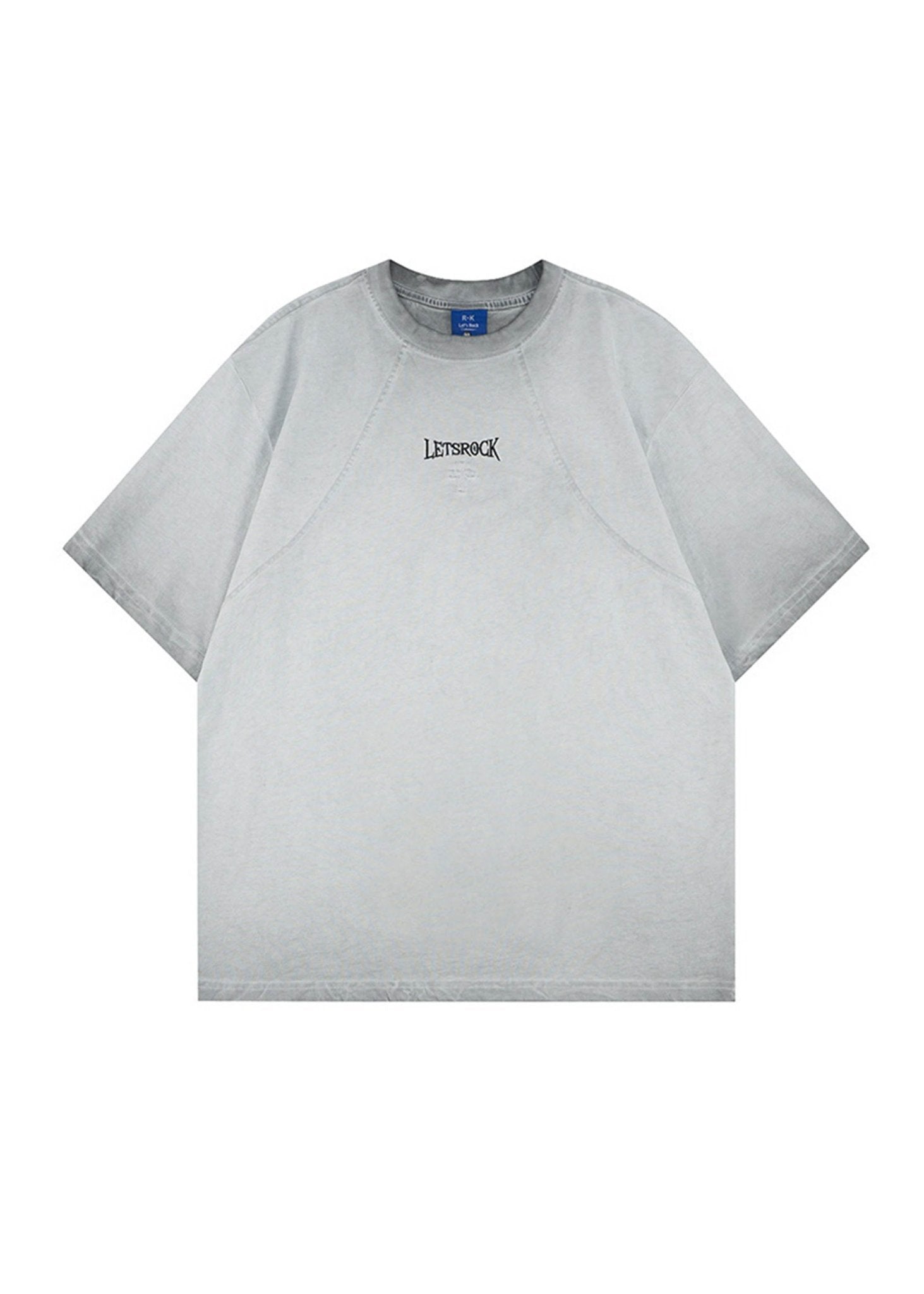 Vintage Wash Embroidered Streetwear T-Shirt - Rick Circus