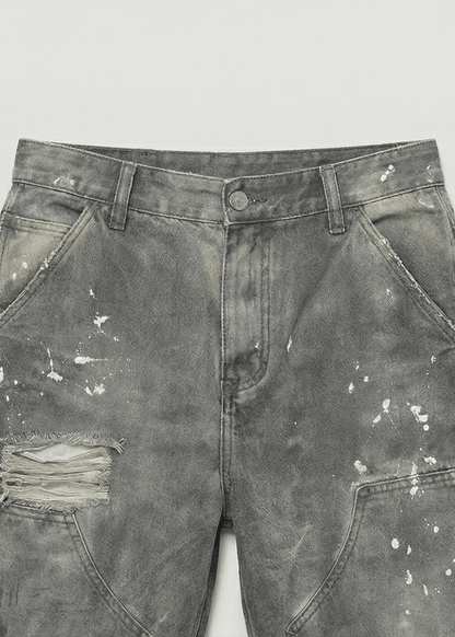 Vintage Washed Baggy Carpenter Pants - Rick Circus