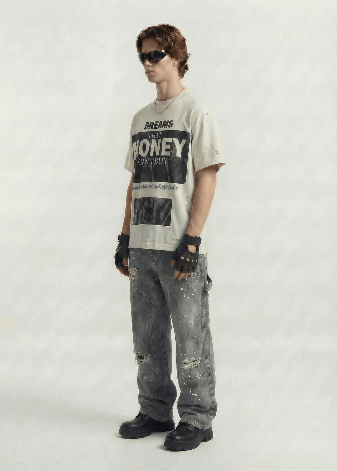 Vintage Washed Baggy Carpenter Pants - Rick Circus
