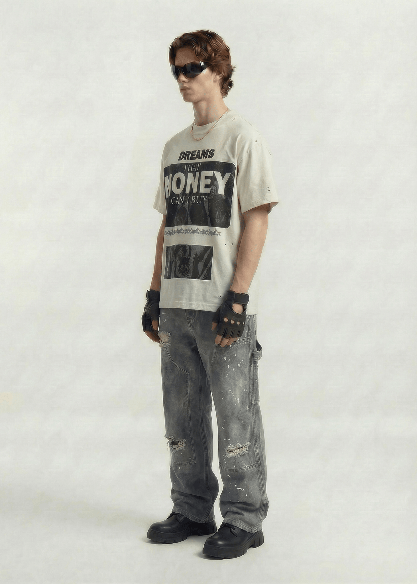 Vintage Washed Baggy Carpenter Pants - Rick Circus