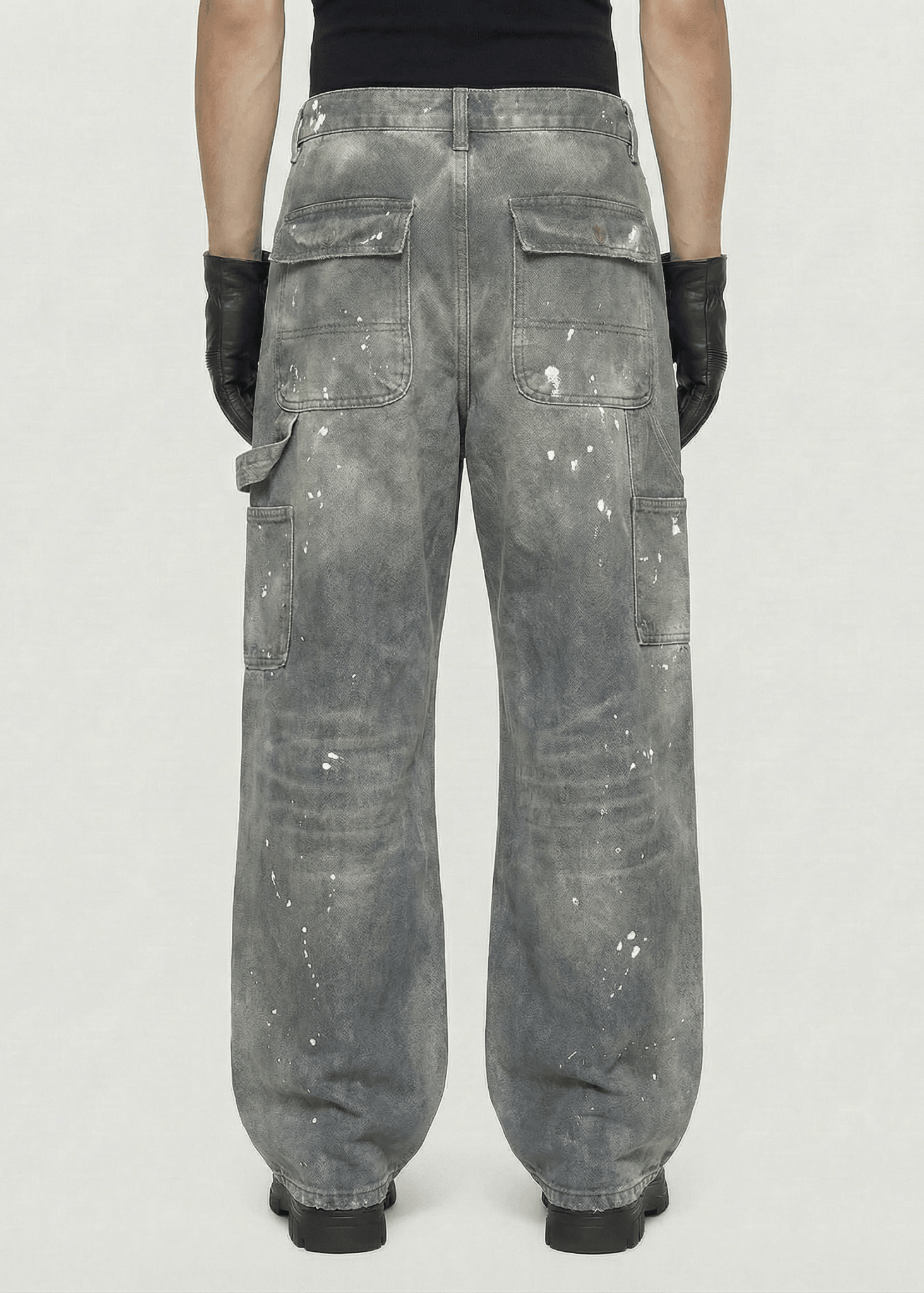 Vintage Washed Baggy Carpenter Pants - Rick Circus