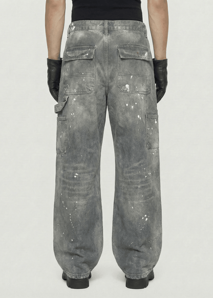 Vintage Washed Baggy Carpenter Pants - Rick Circus