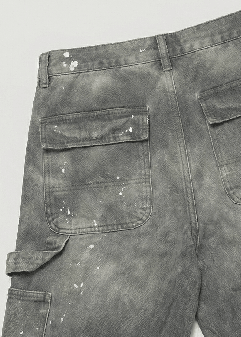 Vintage Washed Baggy Carpenter Pants - Rick Circus