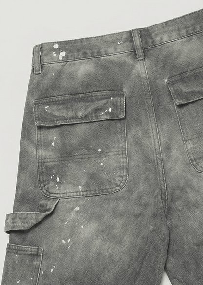 Vintage Washed Baggy Carpenter Pants - Rick Circus