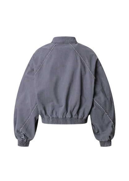 Vintage Washed Bomber Jacket - Rick Circus