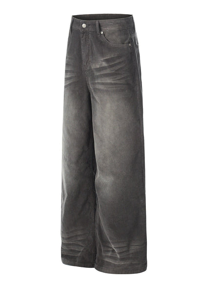 Vintage Washed Corduroy Wide - Leg Pants - Rick Circus