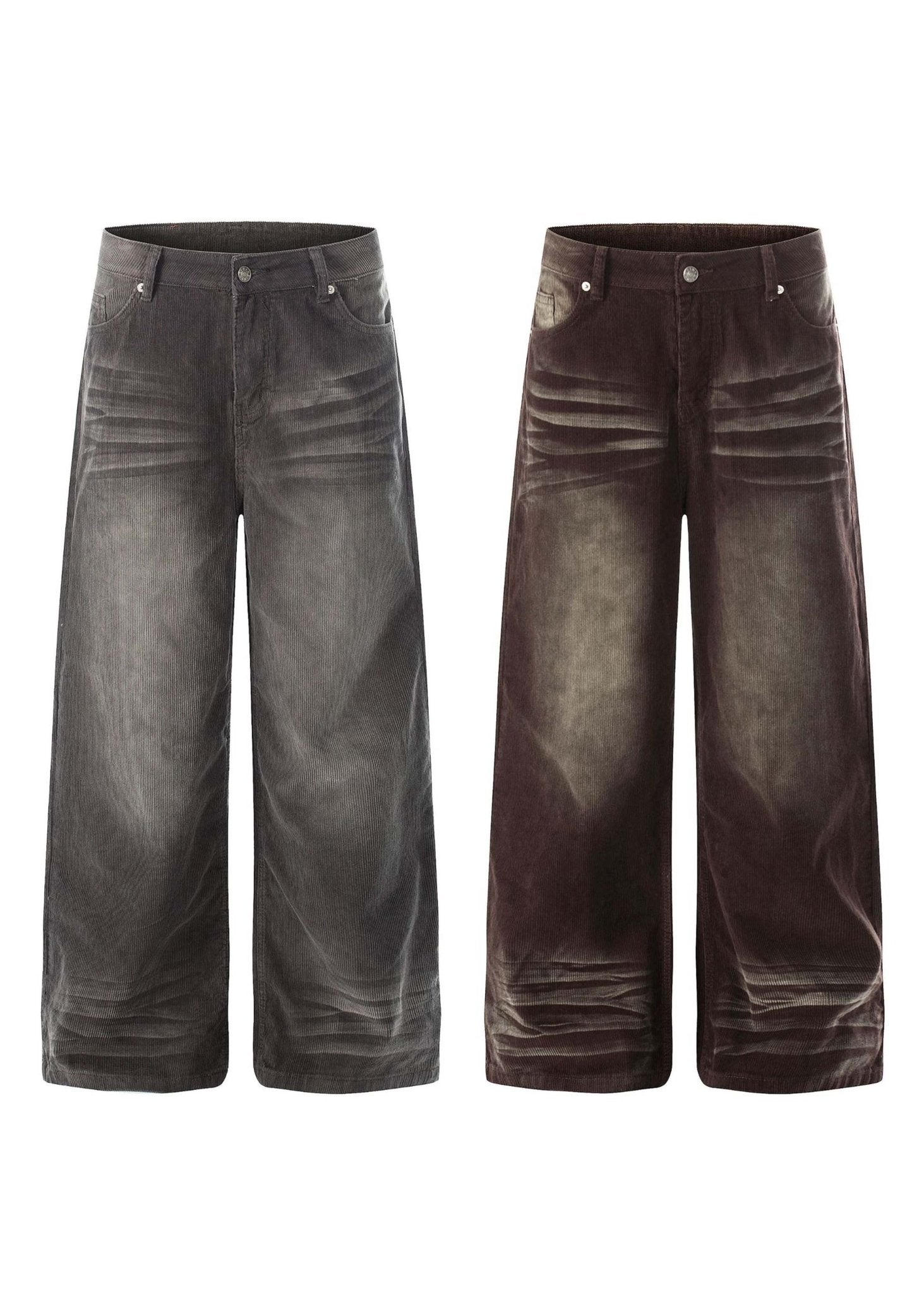 Vintage Washed Corduroy Wide - Leg Pants - Rick Circus