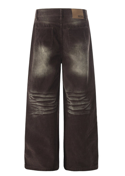 Vintage Washed Corduroy Wide - Leg Pants - Rick Circus