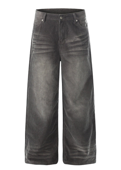 Vintage Washed Corduroy Wide - Leg Pants - Rick Circus
