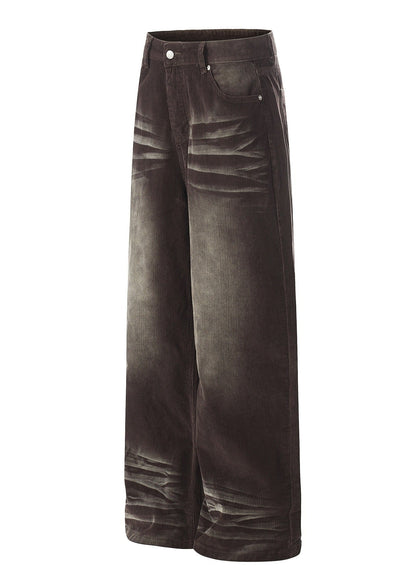 Vintage Washed Corduroy Wide - Leg Pants - Rick Circus