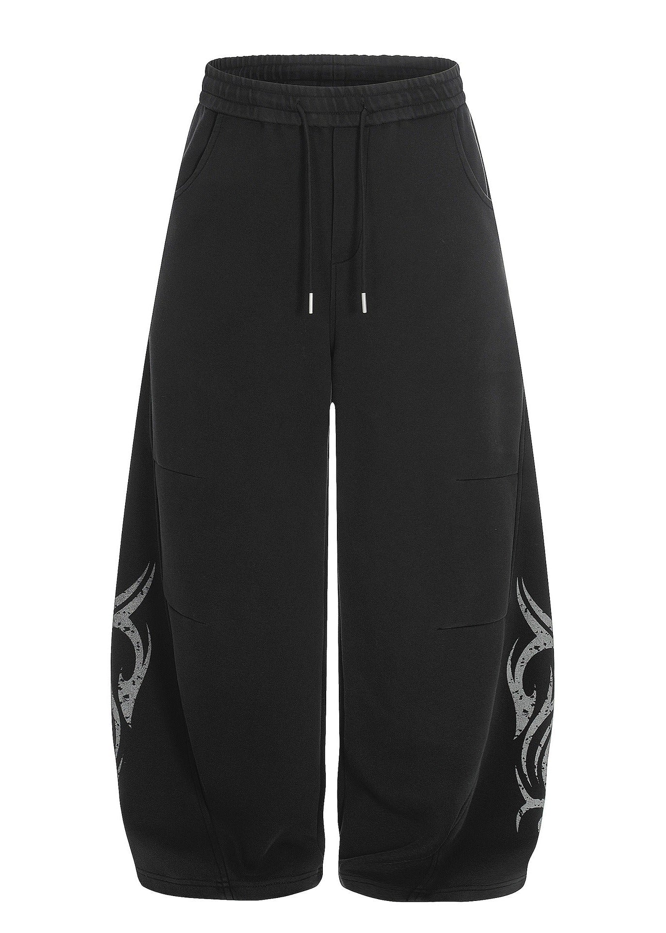 Vintage Washed Curved Wide - Leg Sweatpants - Rick Circus