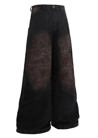 Vintage Washed Distressed Heavyweight Pants - Rick Circus