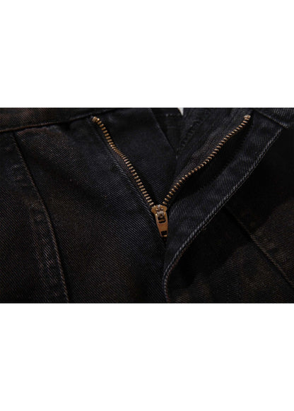 Vintage Washed Distressed Heavyweight Pants - Rick Circus