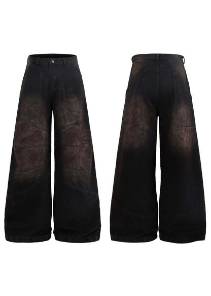 Vintage Washed Distressed Heavyweight Pants - Rick Circus