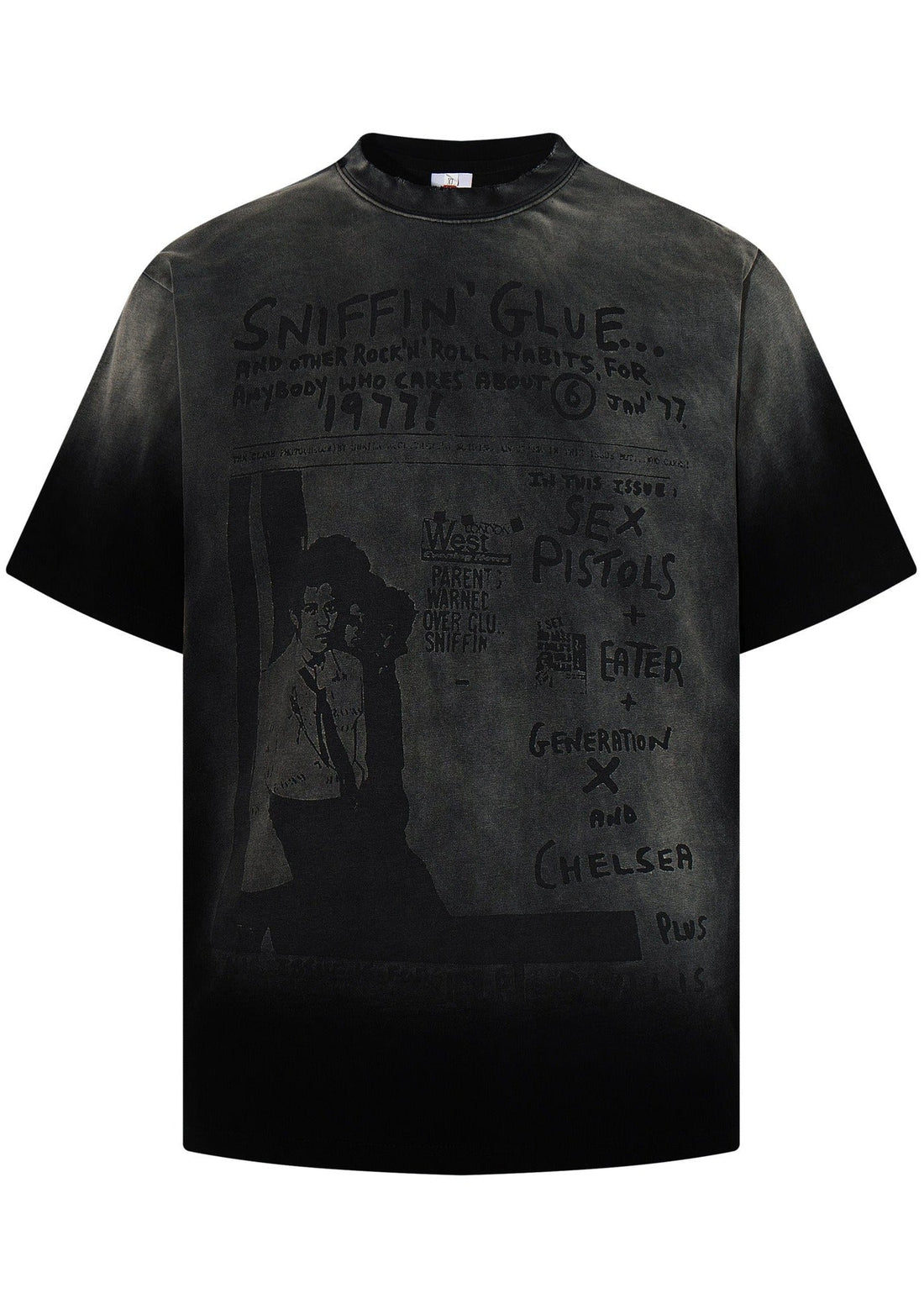 Vintage Washed Gradient Graphic T-Shirt - Rick Circus