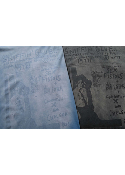 Vintage Washed Gradient Graphic T-Shirt - Rick Circus