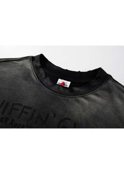 Vintage Washed Gradient Graphic T-Shirt - Rick Circus