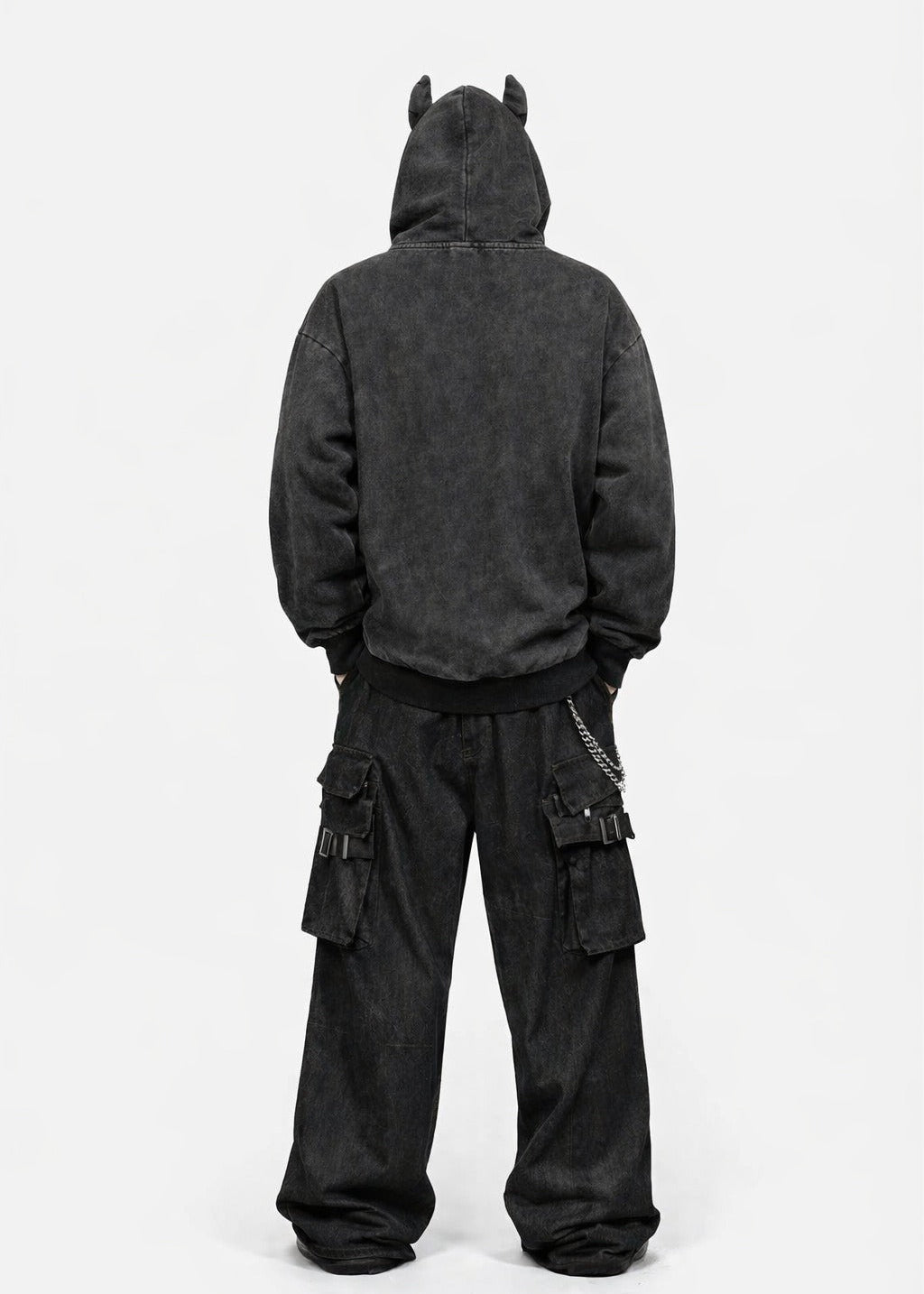 Vintage Washed Horn Hoodie - Rick Circus