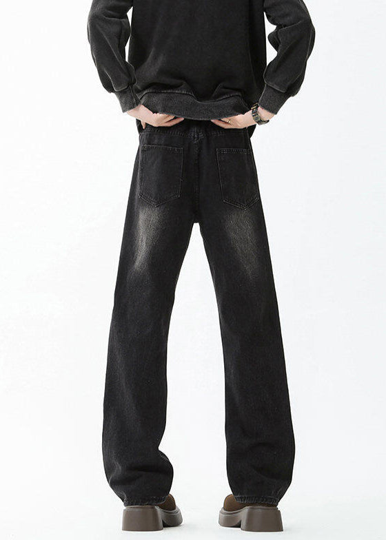 Vintage Washed Loose - Fit Denim Jeans - Rick Circus